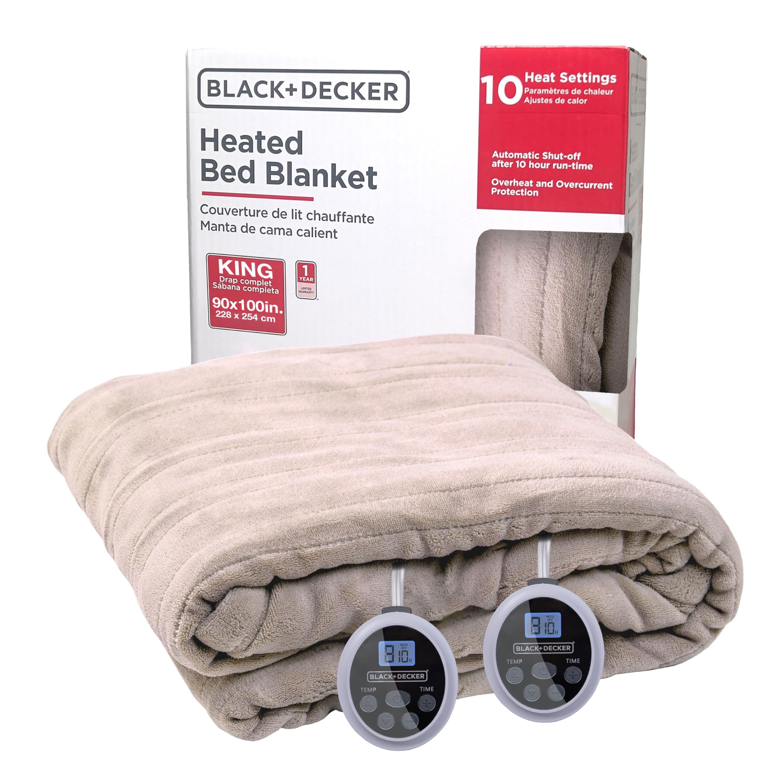 BLACK+DECKER Heated Blanket King