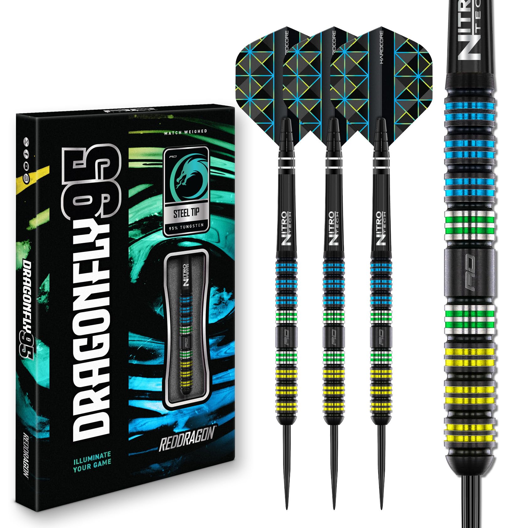 Dragon darts complete 501 - dartset - 4 sets - dartpijlen - darts