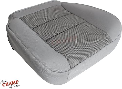 Miniatura 4 de Compatible con Ford Super Duty F-250 XLT Super-Cab X-Cab 2003-2007 Funda de asiento de tela para el lado del conductor, gris pedernal mediano y
