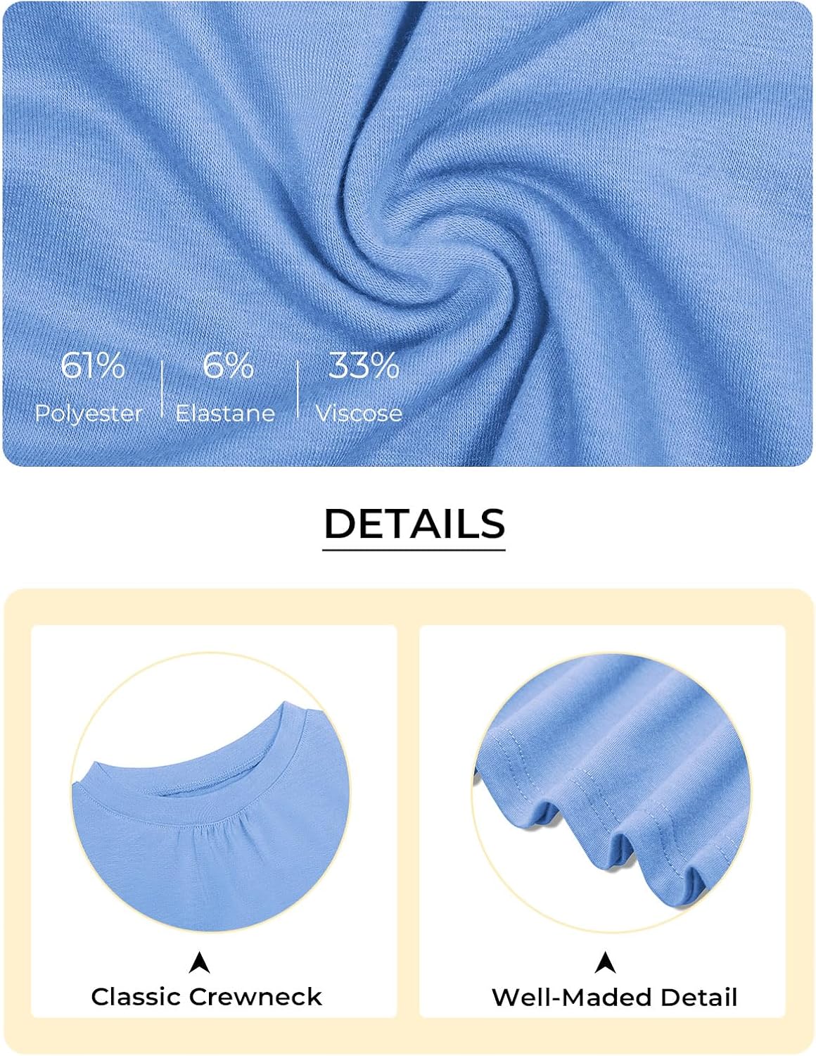 Haloumoning Girls Long Sleeve Tees Kids Casual Crewneck Pleated T Shirts Cute Fall Tops 5-14 Years - Image 5