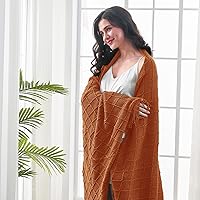 Vista 238 de inhand Knitted Throw Blankets for Couch and Bed, Soft Cozy Knit Blanket with Tassel, Black Lightweight Decorative Blankets and Throws, Farmhouse