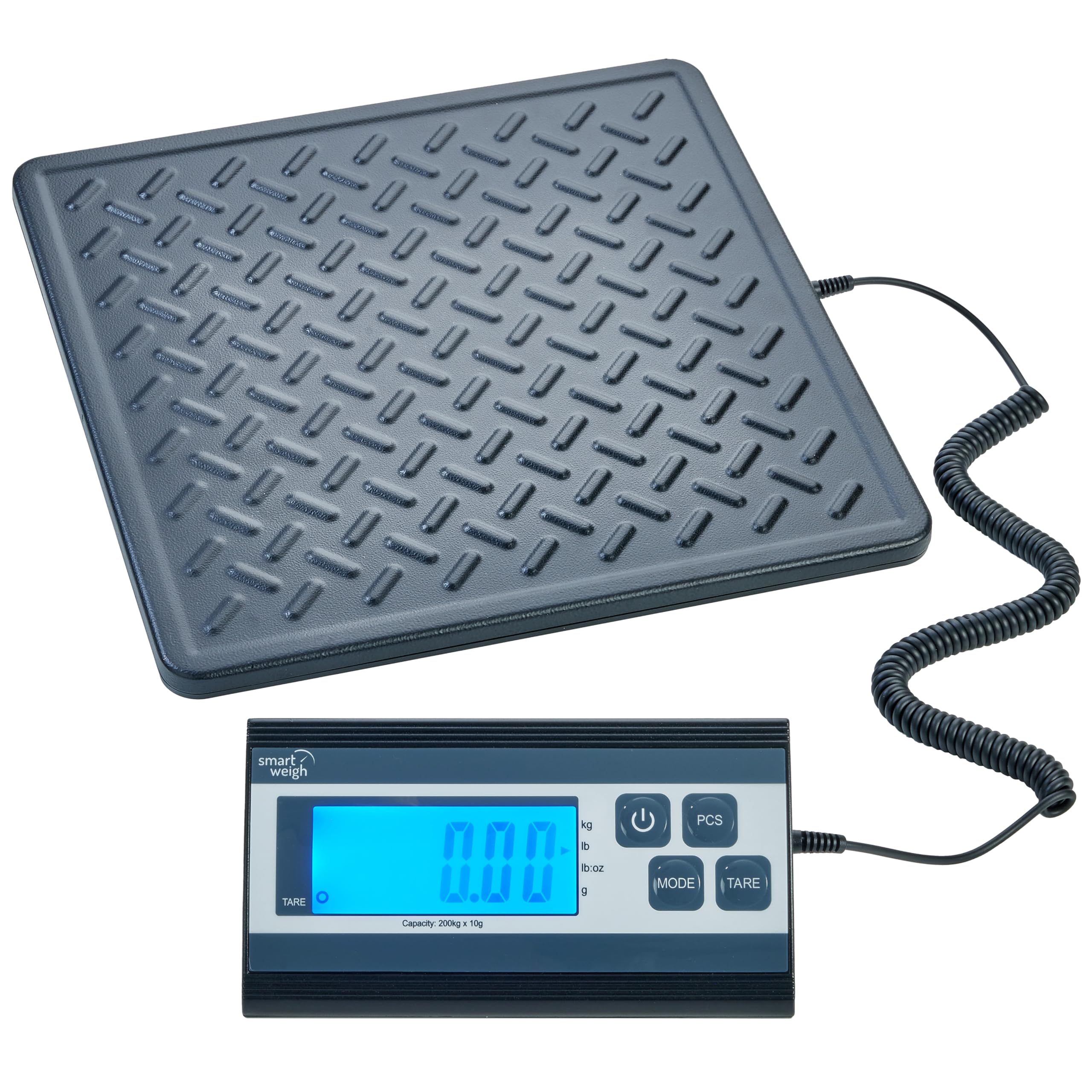 Smart Weigh Digital Postal Shipping Scale 440 lb Capacity 1 oz Readability Hold Tare Functions Battery or USB-C