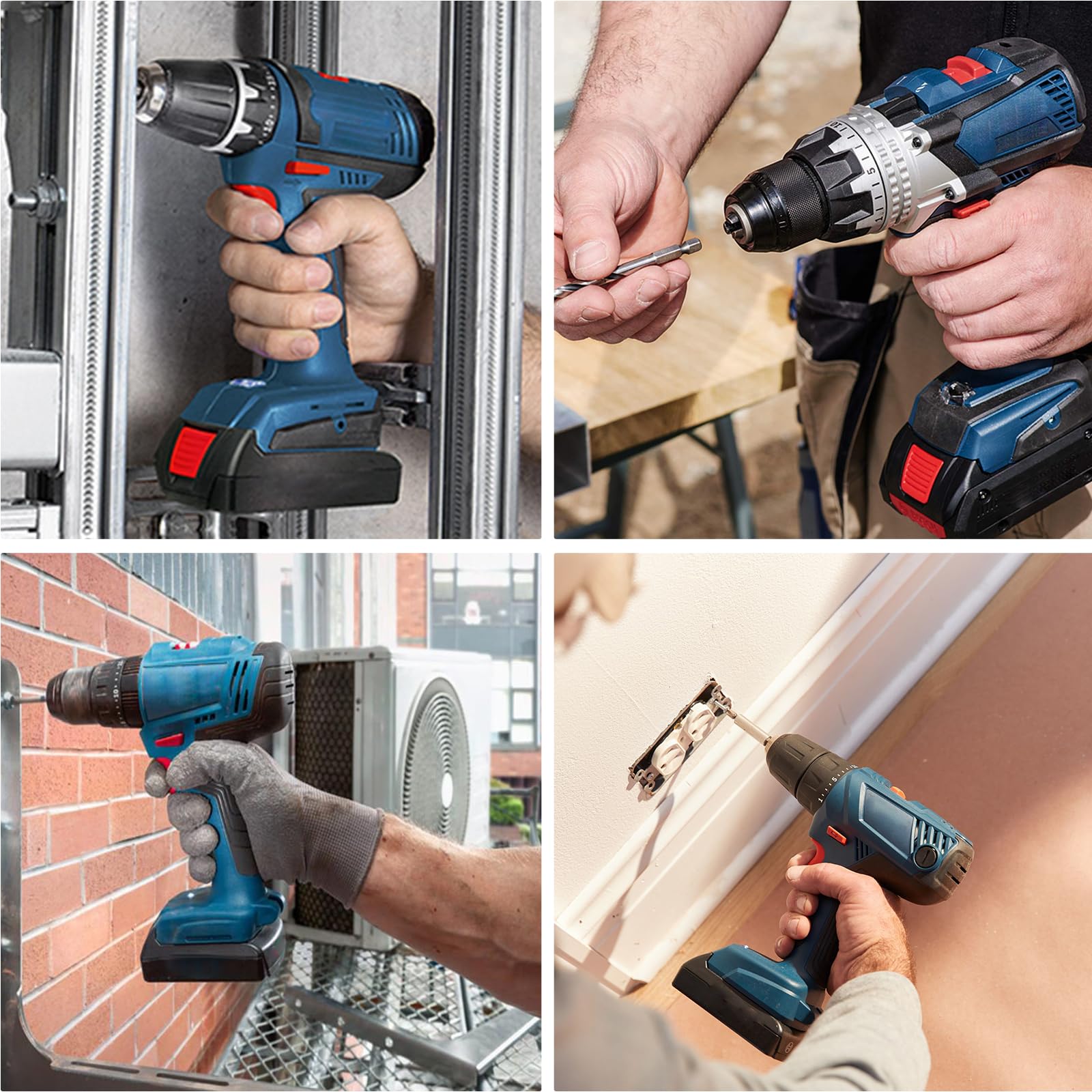 4 Stück 8.0AH Li-Ion Ersatzakku für Bosch 18V Akku Lithium Akku Kompatibel mit Bosch 18V Serie BAT609 BAT609G BAT618 BAT618G BAT619 (Nicht Kompatibel mit 18 Volt Green Tools House & Garden System)
