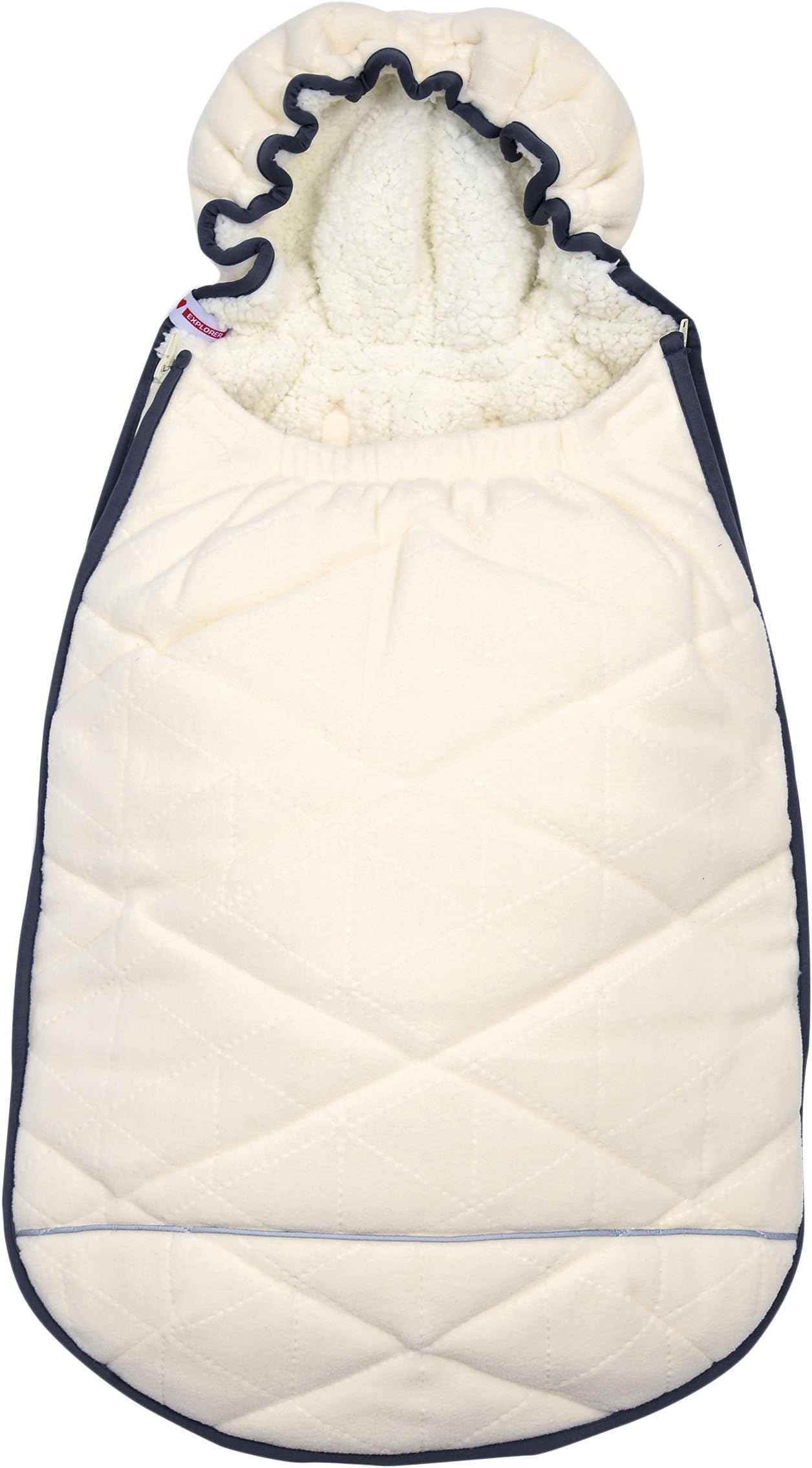 Lodger Mini Bunker Car Seat Footmuff (560 Off White)