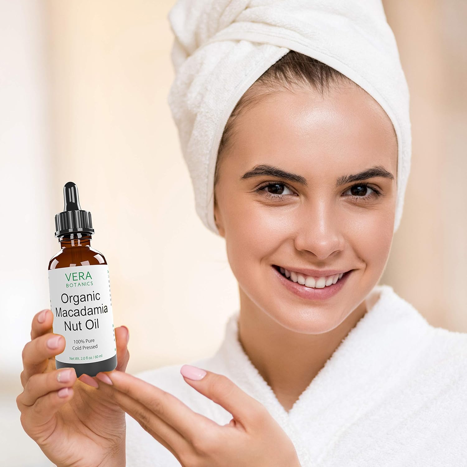 ORGANIC MACADAMIA NUT OIL 100% Pure & Natural, Unrefined, Cold-Pressed For Face, Dry Skin, Nails, Lips, Body & Hair - Reduce Hair Breakage, Even Out Skin Tone, Therapeutic Massage