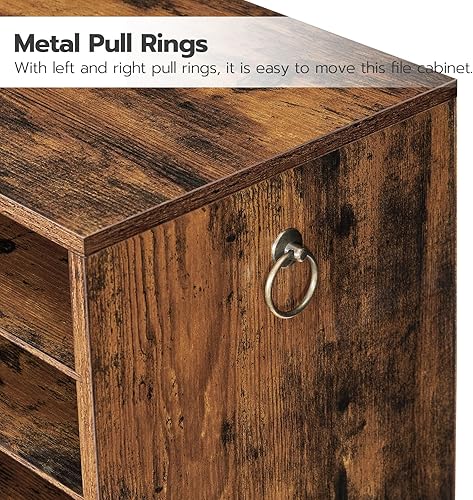 Miniatura 6 de HOOBRO Organizador de literatura, 27 compartimentos, organizador de correo de madera, clasificador de literatura de encimera con estantes ajustables