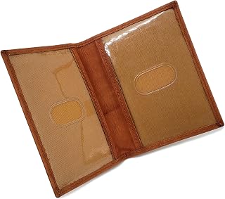 ag wallets 2 ID Leather Bifold License Holder (Tan)