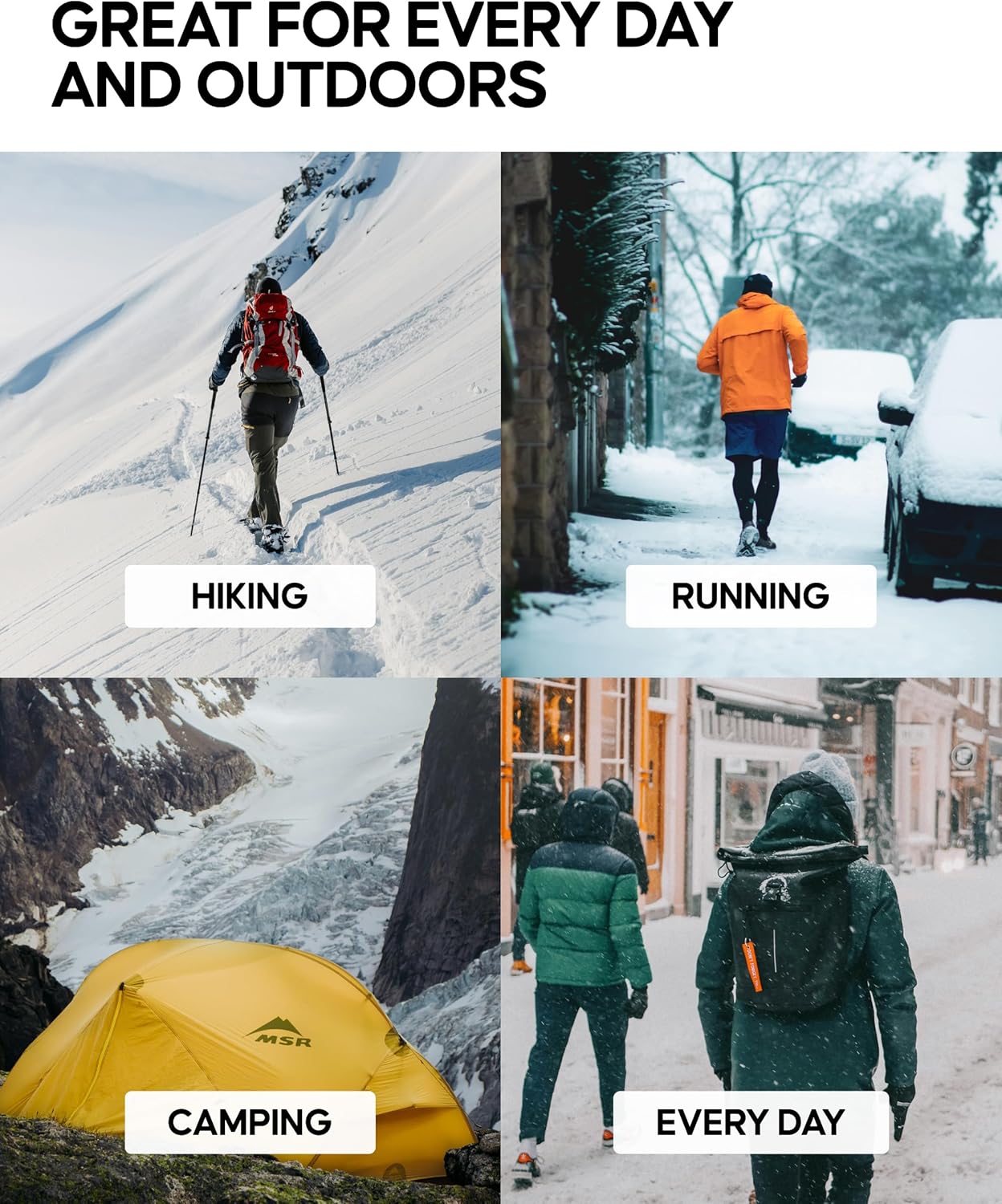 DANISH ENDURANCE Merino Wool Beanie for Men & Women, Fleece Lined Hat, Soft, Stretchy, Fisherman Beanie, Warm Wool Hat - Image 4