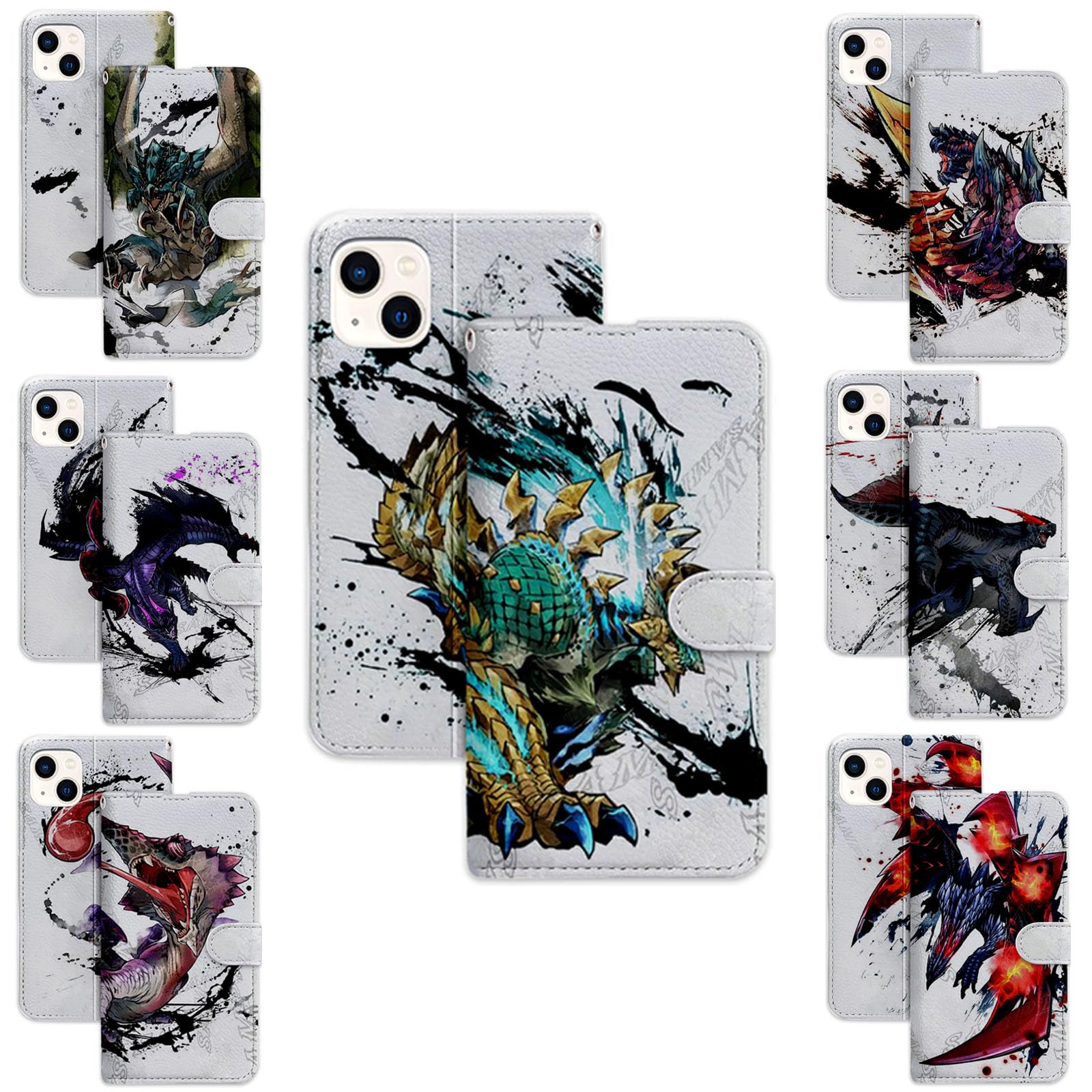 Amazon.co.jp: モンスターハンター スマホ ケース iphone14ケース 手帳