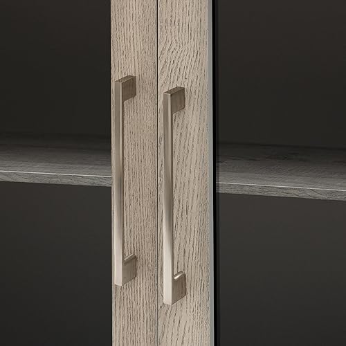 Miniatura 9 de Knocbel Armarios de almacenamiento Accent Aparador de buffet con puertas de vidrio templado y estantes ajustables, entrada, pasillo, vestíbulo,