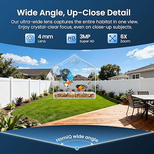 Miniatura 4 de Cámara para mascotas de acuario y terrario 3MP 2K. Instalación magnética y lente de enfoque cercano para peces, lagartos, reptiles y comedero de