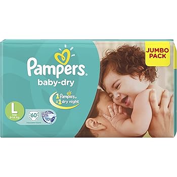 pampers diapers large 78 pieces price