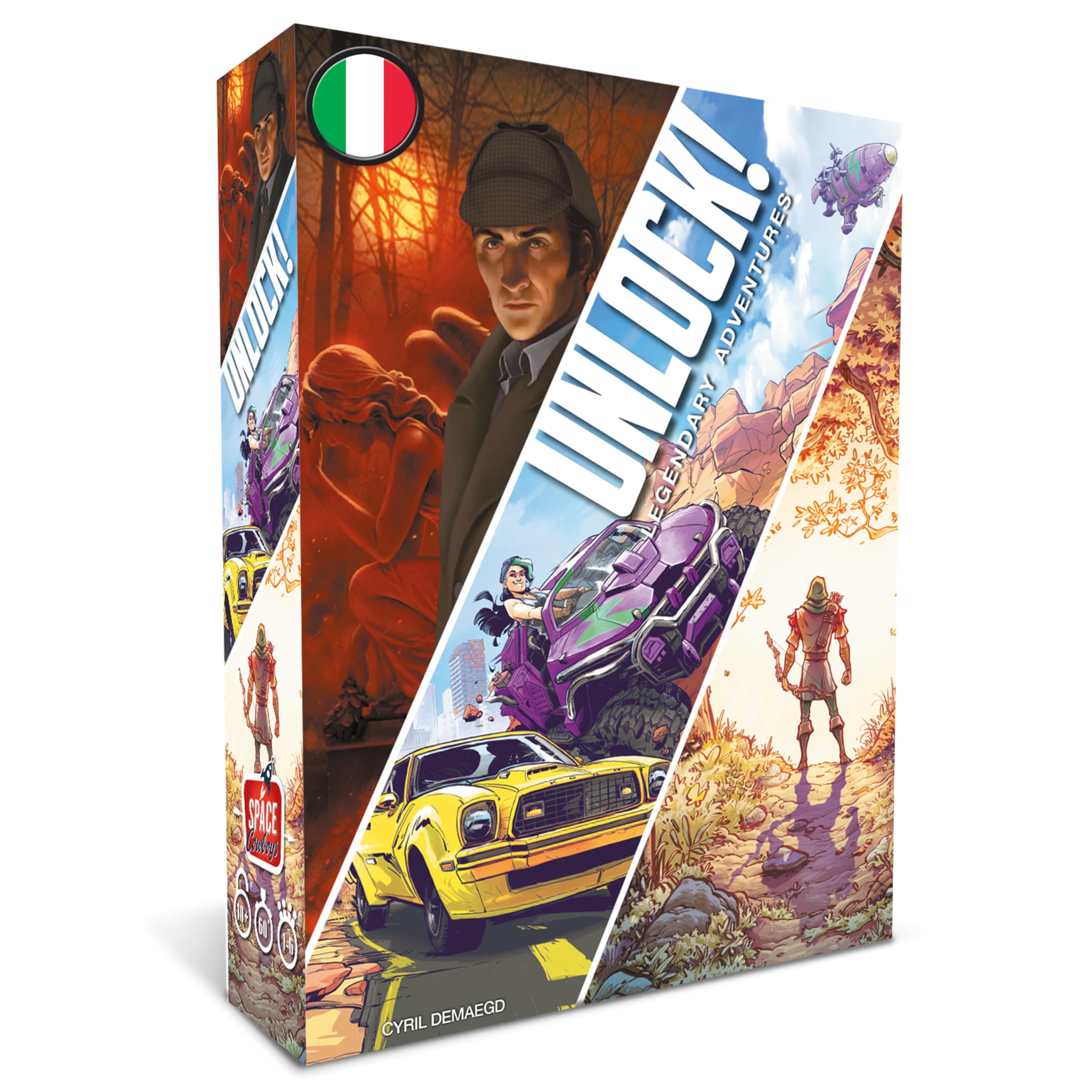 Asmodee - Unlock!: Legendary Adventures - Gioco da Tavolo con App, Escape Room, 1-6 Giocatori, 10+ Anni, Edizione in Italiano - 1