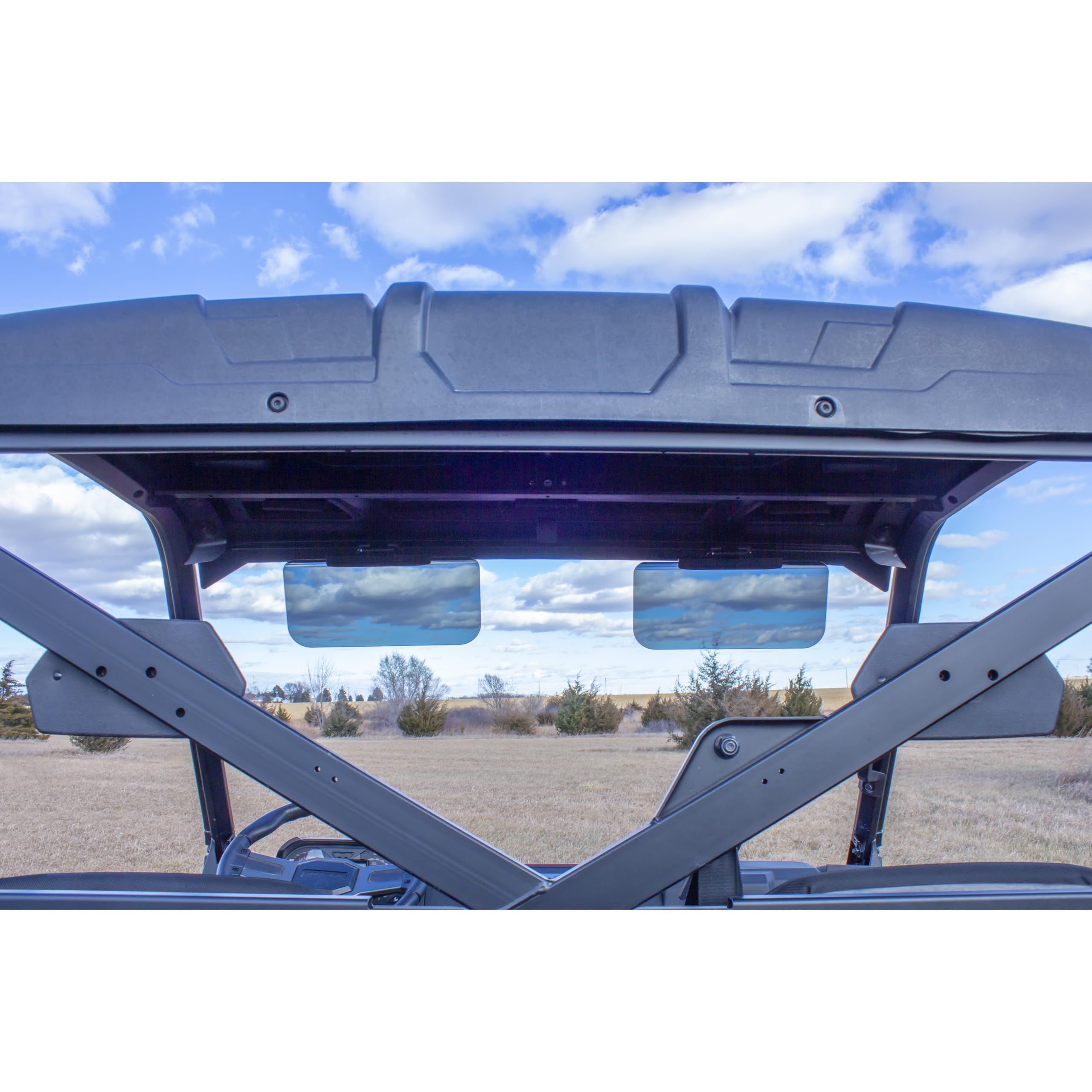 Goldenrod 6792 - Visera magnética UTV de 2 Unidades, Bloqueador de deslumbramiento de policarbonato Transparente para Polaris y Can-Am, Protector Solar magnético Ajustable de 11 x 6 Pulgadas para