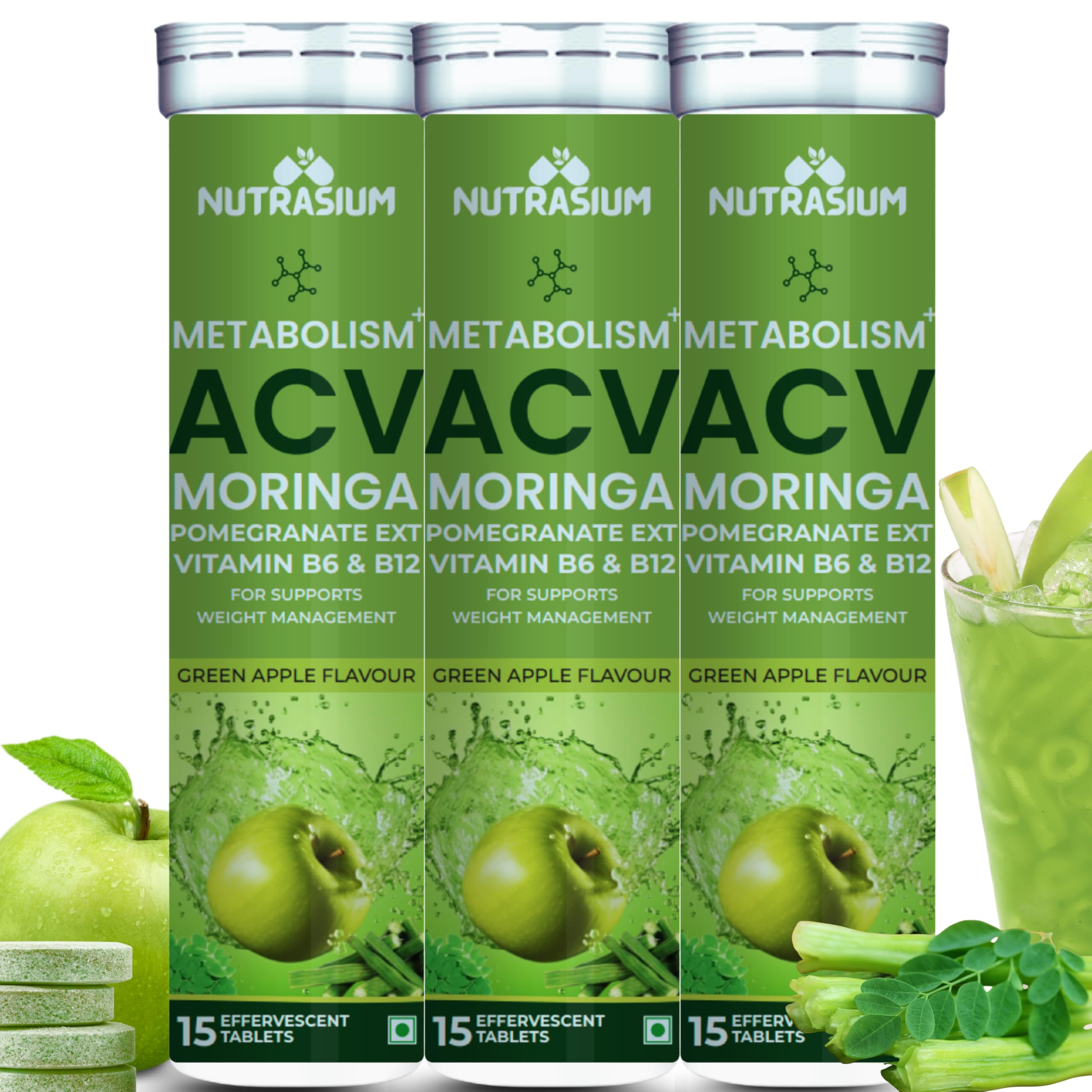 Sponsored Ad - ACV Moringa Metabolism Plus | For Supports Weight Loss, Control Cravings, Convert Fat Into Energy, Boost Energy & Immunity| 45 Tablets Pack Of 3X15