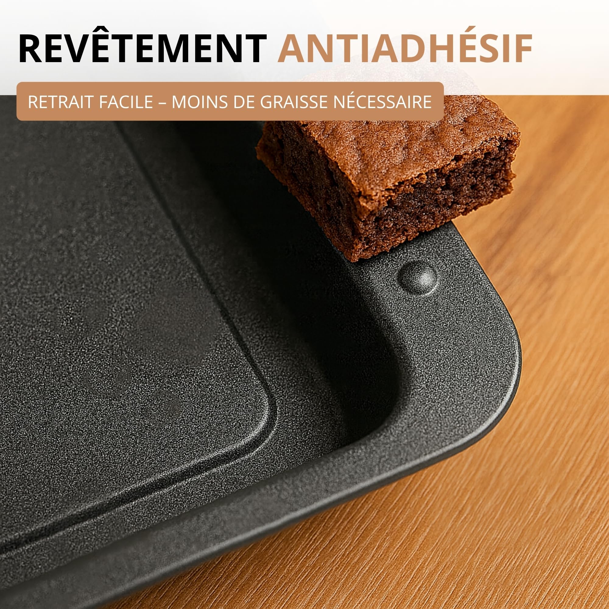 Westmark Plat à Gratin/Moule à Pâtisserie, extra haut, acier laminé à froid, Back Meister, anthracite, 32962270