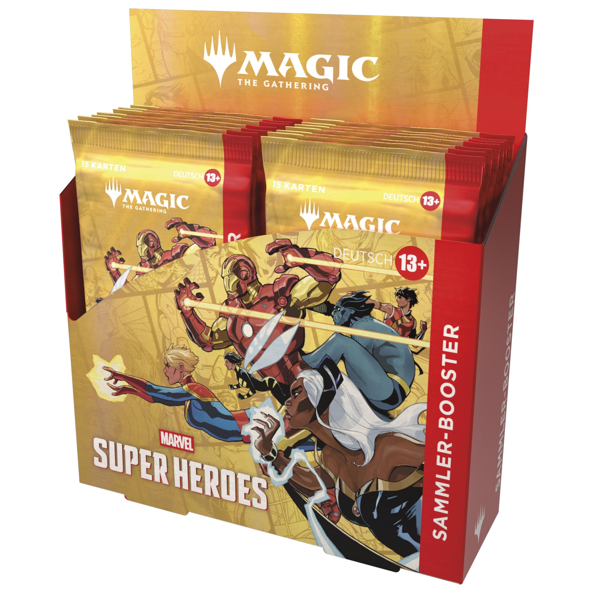 Magic: The Gathering | Marvel Super Heroes Sammler-Booster-Display | Sammelkartenspiel (Deutsche Version)