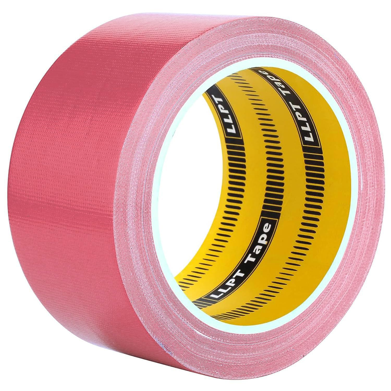 LLPT Duct Tape | 1 Pack Pink | 50MM x 14M | Premium Color Fabric Gaffer Tape | Heavy Duty Waterproof Cloth Repair Tape | for DIY Indoor Outdoor Use (DT501PK) — image 1