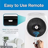 Vista 5 de BLACK+DECKER Evaporative Air Cooler - Portable Air Conditioner Cooling Fan with LED Display, Remote Control, 2-Gallon Water Tank - Compact and