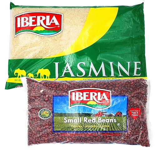 Miniatura 4 de Iberia Frijoles rojos de 4 libras + arroz de jazmín Iberia de 10 libras.