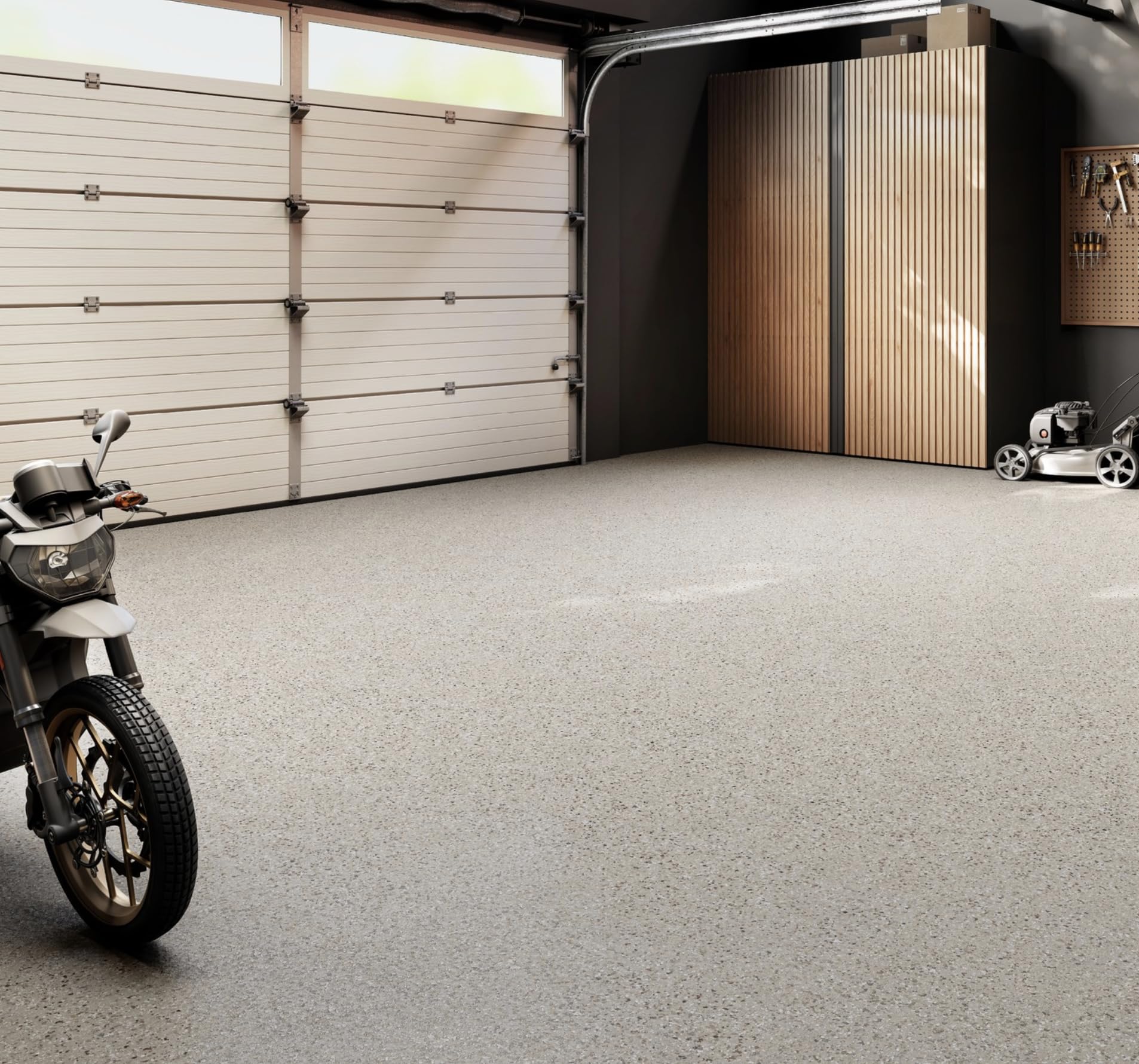 Vetta Coatings Flakes (10 lbs, 4.5kg) for Epoxy for Garages, Basements, Professional Concrete Floor Restoration, 1/4'' Vinyl Flakes Packaged in Canada (Creekbed) - 3