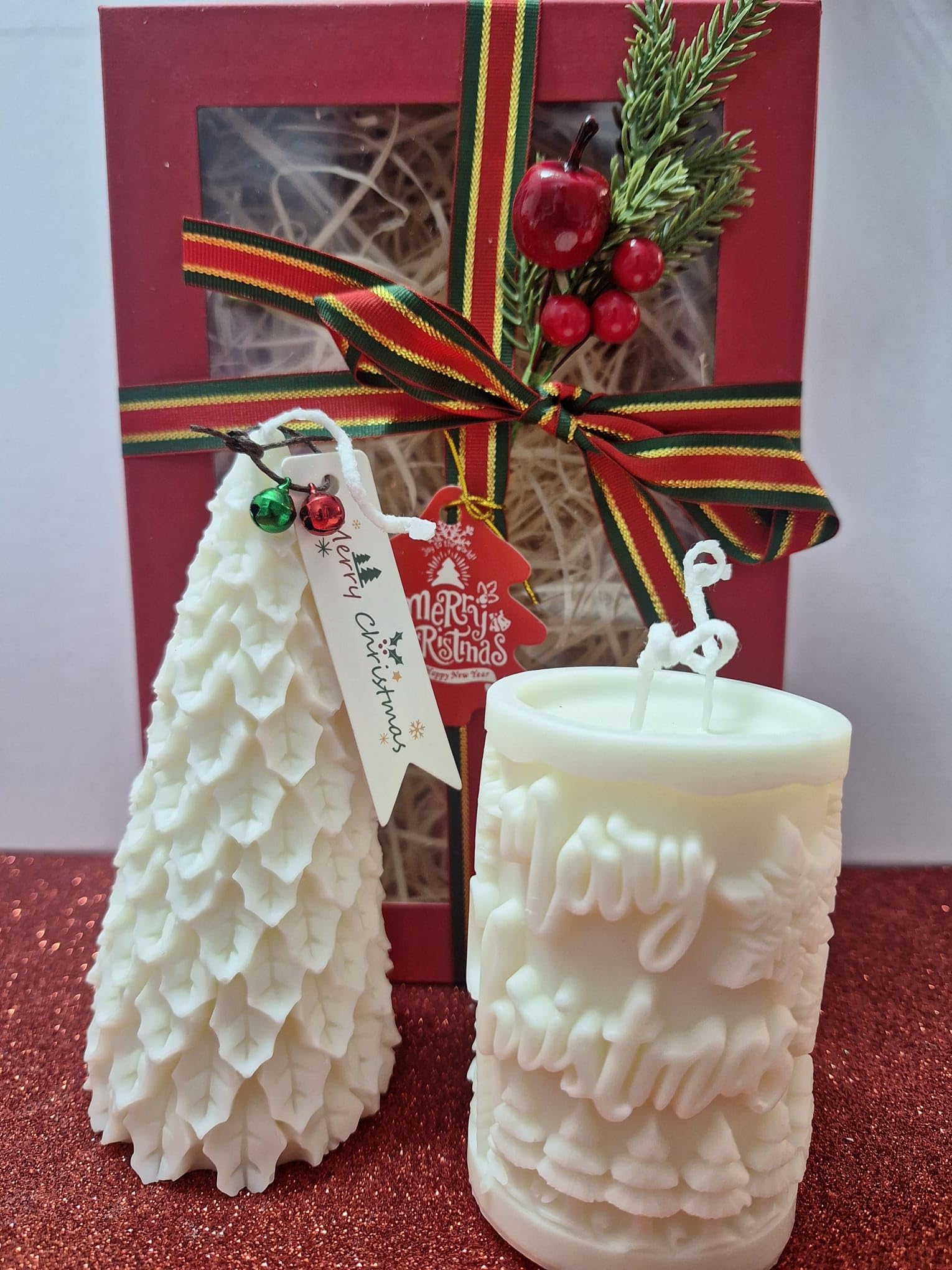 Velas Navidad decorativas y aromaticas con cera de soja