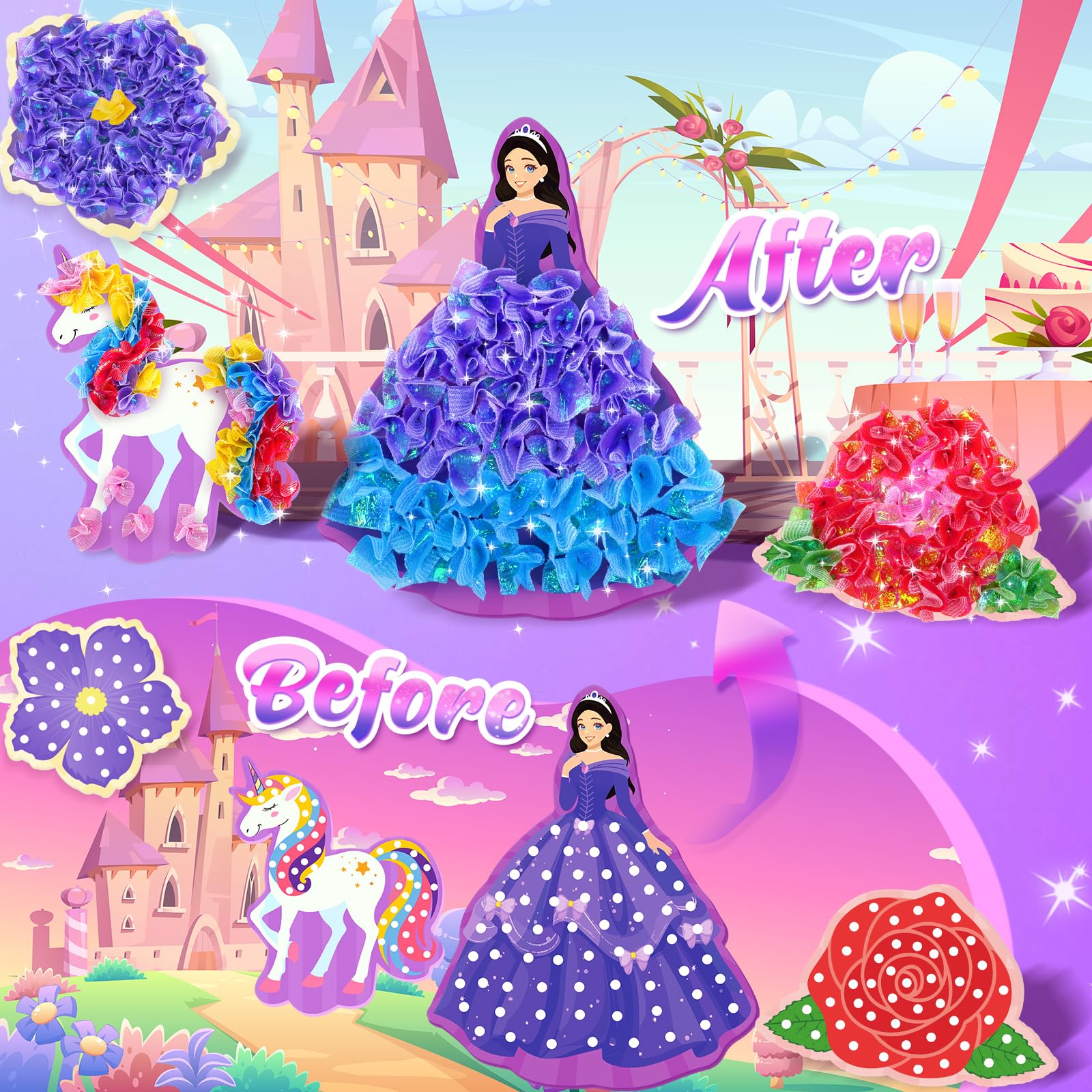 ZOOI Craft Kits for Kids Poke in Arts and Crafts for Girls Age 4-9 Yaer Old Girls Gifts for Teenage Gifts for 6 Years Old Girls Toys Age 6 - Image 3