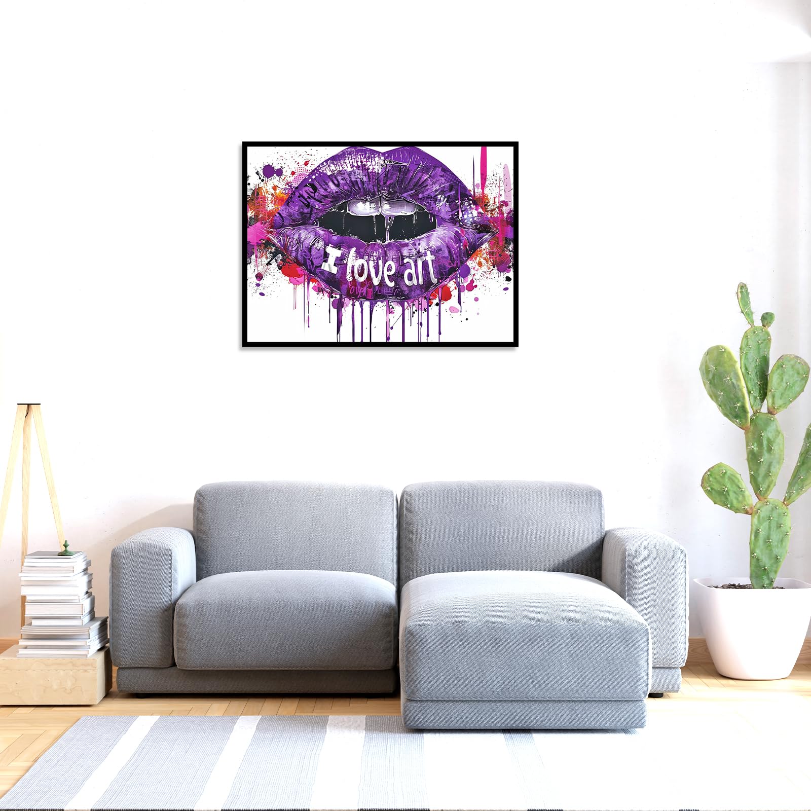 Diamond Painting Pop Art Graffiti – 50x40 Cm Leinwand, Mit Rundsteinen & Werkzeug, Kreatives DIY-Set