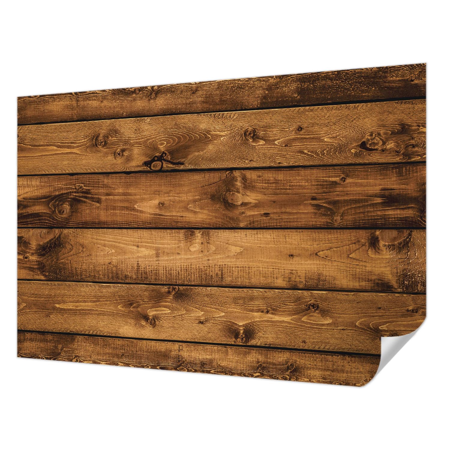 Evite manchas en la pared con el papel tapiz adhesivo de tablas de madera