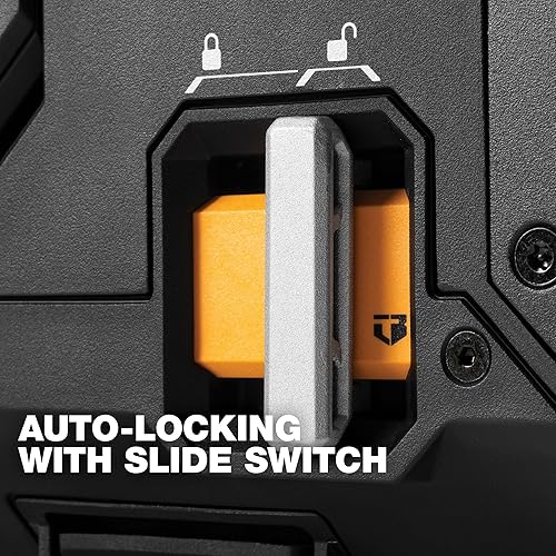 Miniatura 4 de ToughBuilt StackTech XL Caja de herramientas organizadora con cerradura y bandeja extraíble, color negro