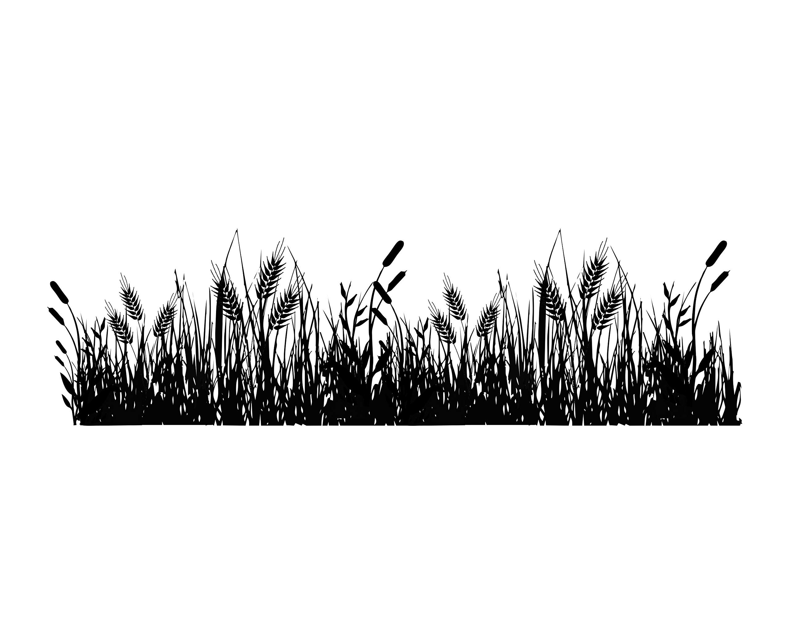 Decor kafe Wall Sticker for Living Room -Bedroom - Office - Home Decor | Wheat Grass Wall Stickers (29Cm X 117Cm) (B07SSGCM3W) Amazon Price History, Amazon Price Tracker