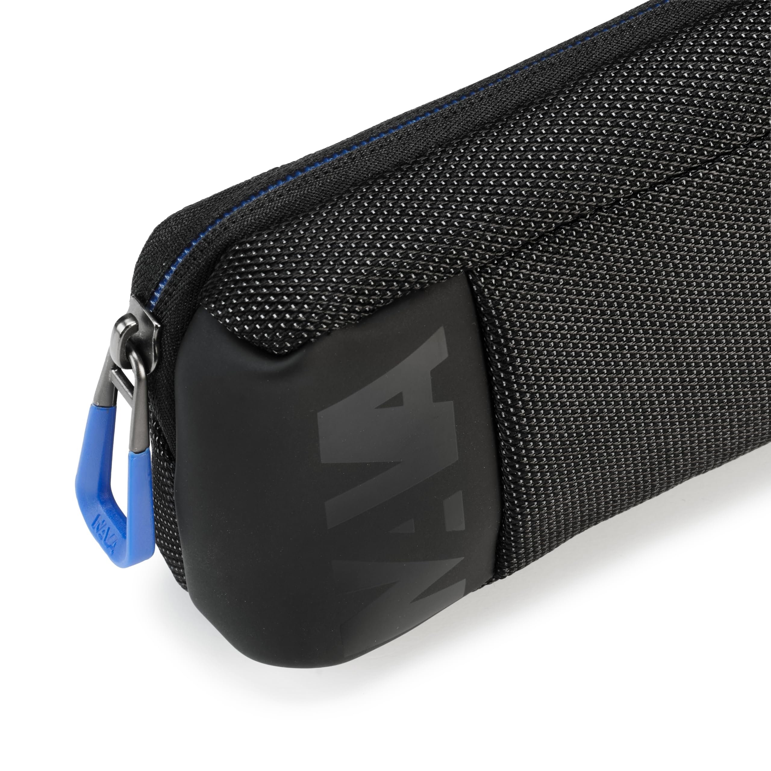 NAVA Design - Pencil Case with Zip Closure, Colour Black/Cobalt Blue - Size 8 x 21 x 5 cm - Image 3