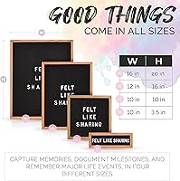 Vista 7 de Felt Like Sharing Tablero de letras cuadrado (fieltro con ráfaga de sol, 10 x 10 pulgadas), tablero de mensajes intercambiable con 3