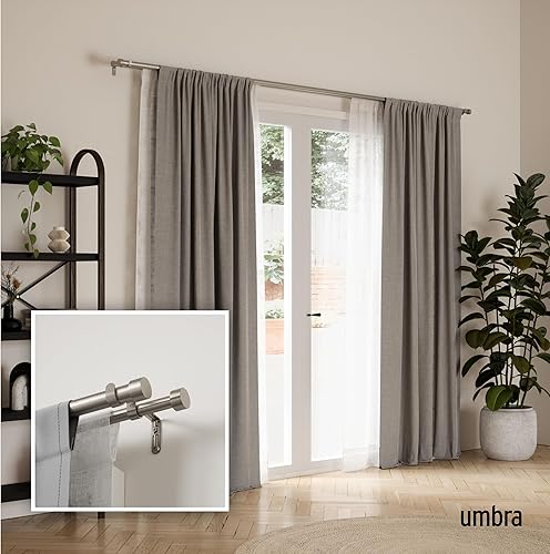 Miniatura 2 de Umbra - Cortinero doble, incluye 2 remates, soportes y accesorios que hacen juego
