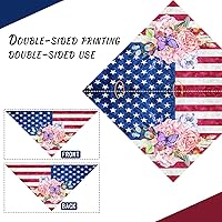 Vista 60 de Sunflower with Leaves Dog Bandana Washable Pets Scarf Triangle Adjustable Handkerchief, Double Sided Printing, Black,Sunflower (Large)