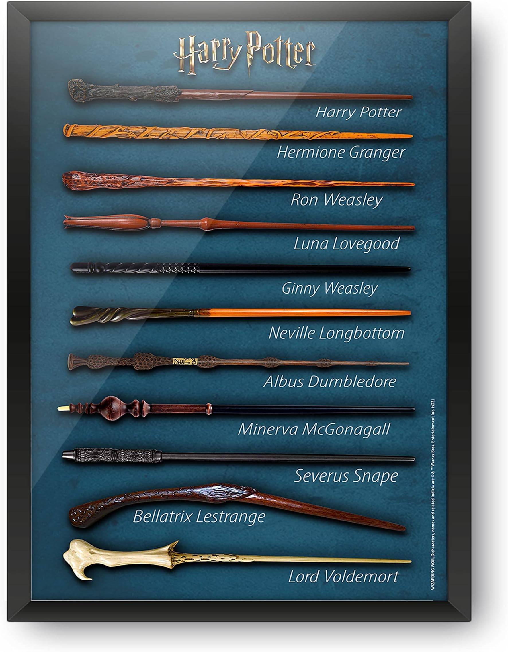Epic Stuff Plastic - Harry Potter - A4 Wall Poster (With Frame) - Officially Licensed By Warner Bros, Usa (Wand Poster)