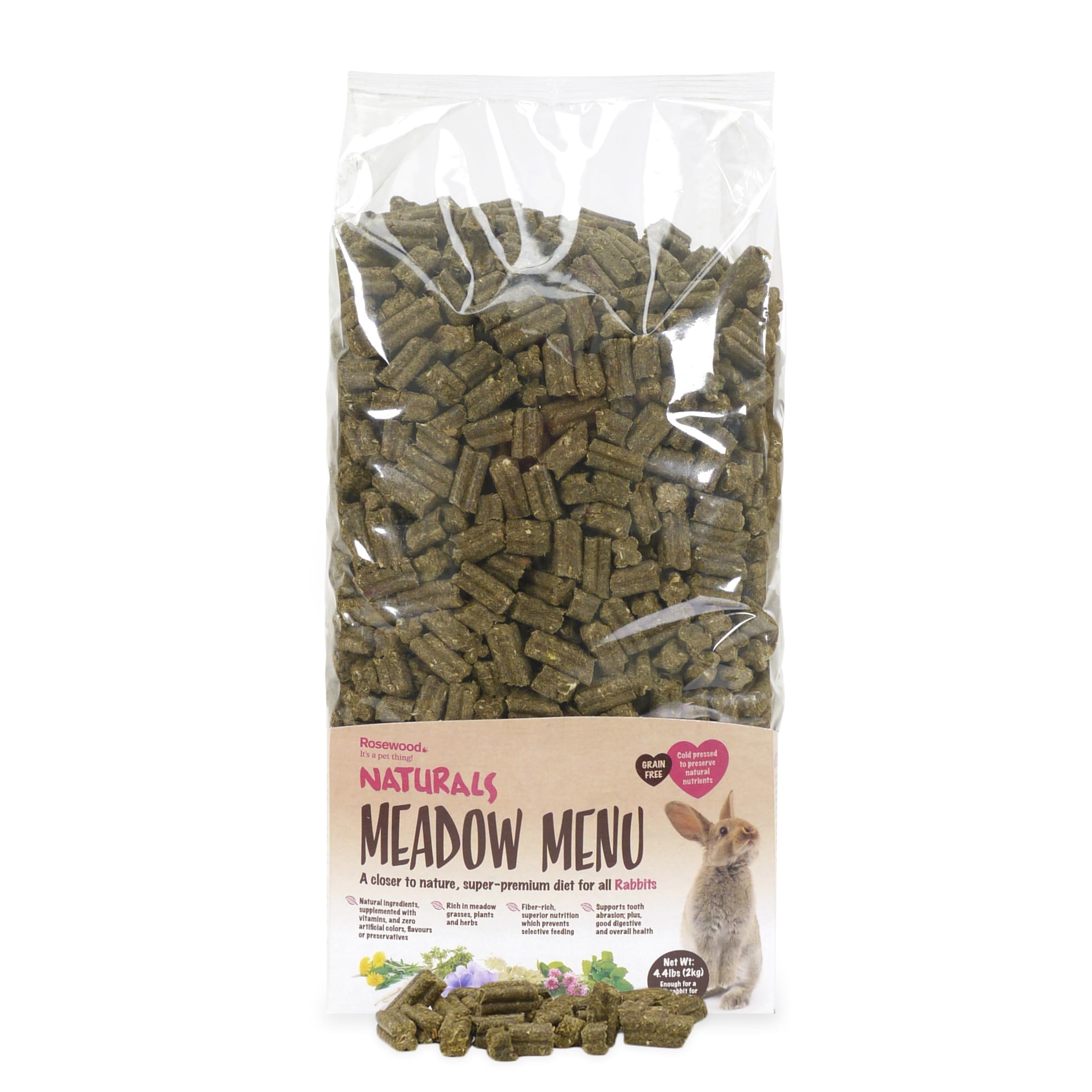 Rosewood Naturals Meadow Menu, Rabbit Food, 2kg