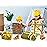 ZINTBIAL Construction Vehicle Wrapping Paper for Kids Birthday - Excavators, Bulldozers, Dump Trucks and Happy Birthday Words Designs - 20 x 29 Inches, 8 Folded Sheets, Easy to Store