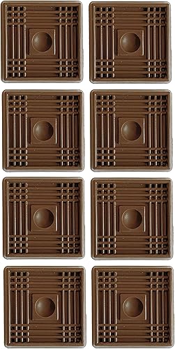 Miniatura 6 de Copas giratorias  Paquete de 4 almohadillas antideslizantes para suelos de madera, alfombras, vinilo y azulejos, protectores de suelo para muebles y