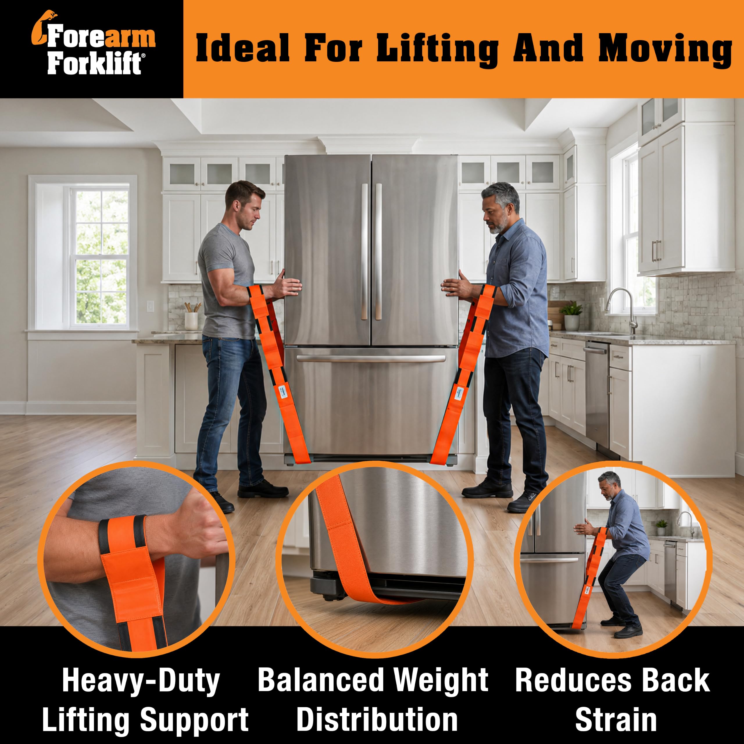 Heavy Duty Furniture Moving Straps - 800 lb Capacity -9