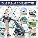 LUMARA Toddler Airplane Bed - Inflatable Airplane Bed for Toddlers, Plane Baby Seat Extender for Kids - Blow Up Air Mattress for Child Flight Sleep with Safety Belt, Innovative Valves, No Pump Needed