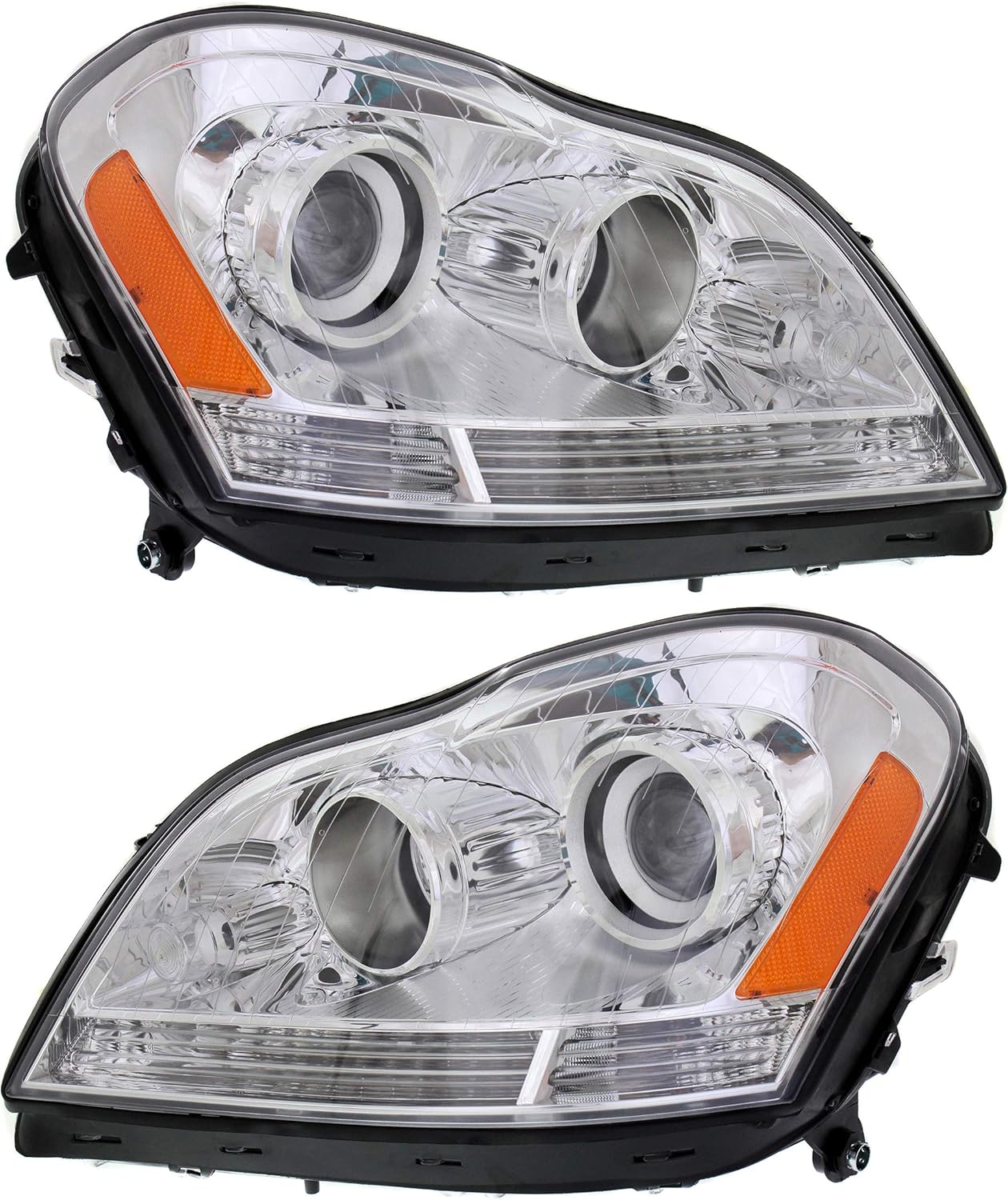 Garage-Pro Headlight Assembly Pair for Mercedes-Benz GL-Class (Driver & Passenger)