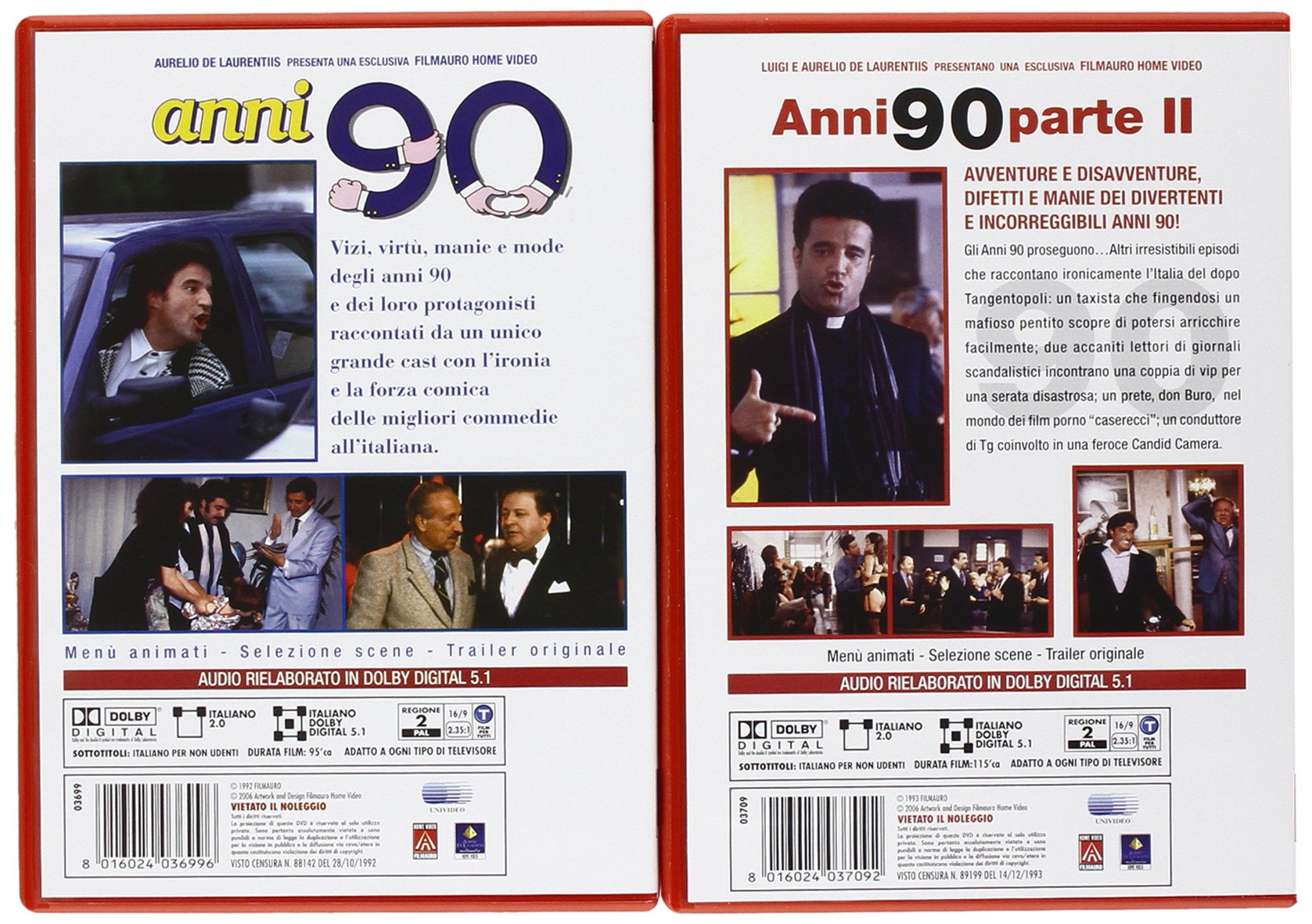 Anni'90 Vol.1 (Box 5 Dvd)