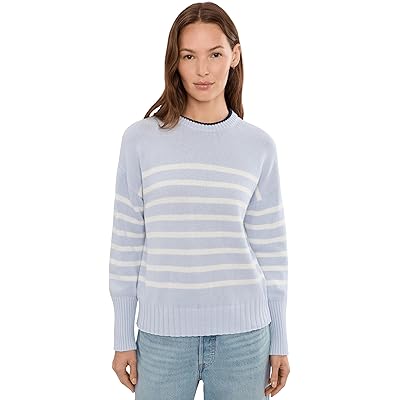 525 america Hazel Striped Crew Neck Pullover artic ice combo