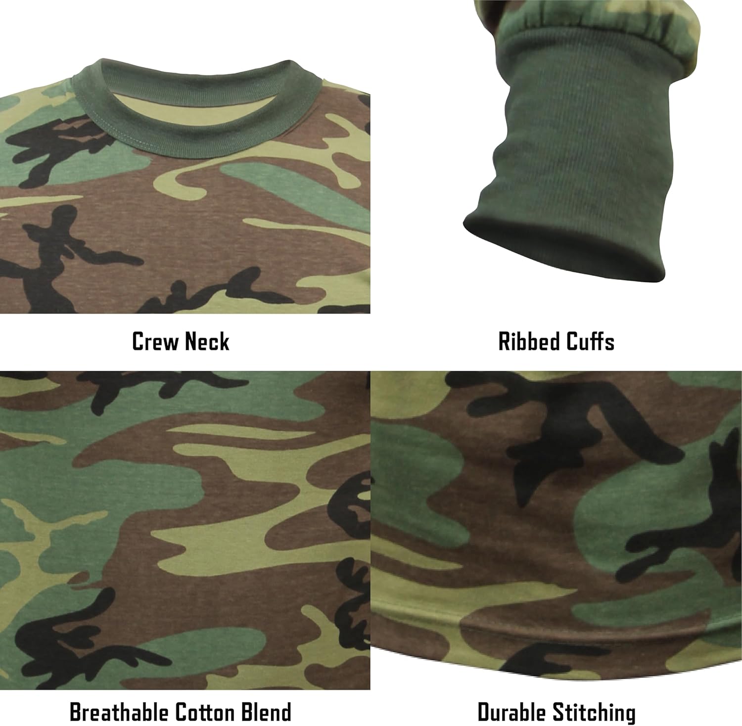 Rothco Men's Long Sleeve Color Camo T-Shirt