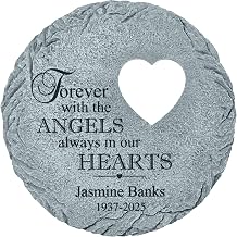 Lets Make Memories Personalized Always in Our Hearts Memorial Garden Stone - Sympathy Marker