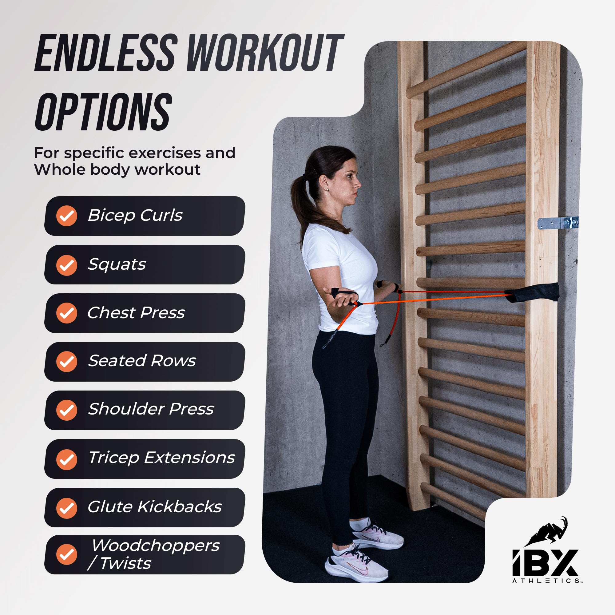 Set Tubi Elastici Fitness Premium (17 Pezzi) | Kit Bande Elastiche con Maniglie, e Tecnologia Anti-Snap fino a 75kg | Lattice Naturale per Riabilitazione, Padel, Tennis, Nuoto e Volley | Home Gym