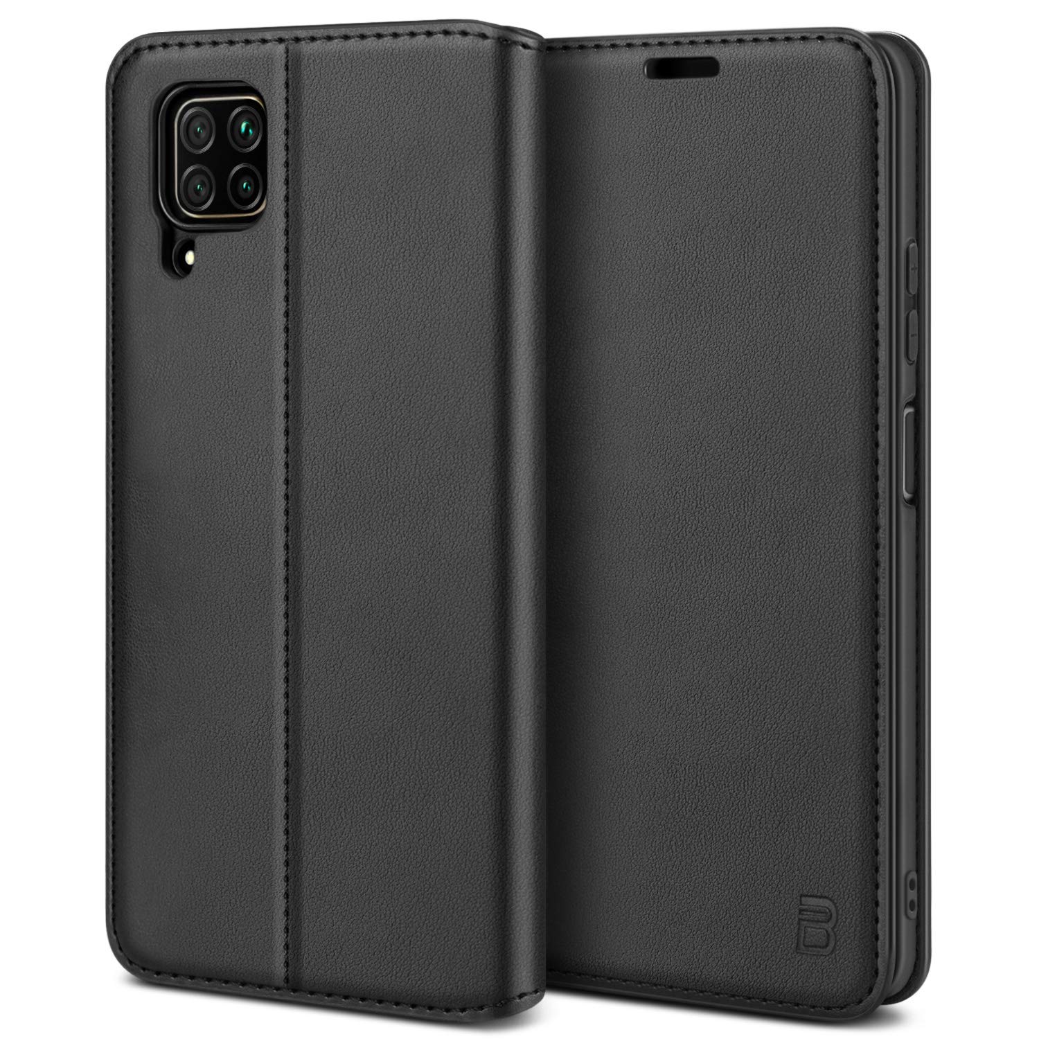 SONWO Cover per Huawei P40 Lite, Flip Caso in PU Pelle Case