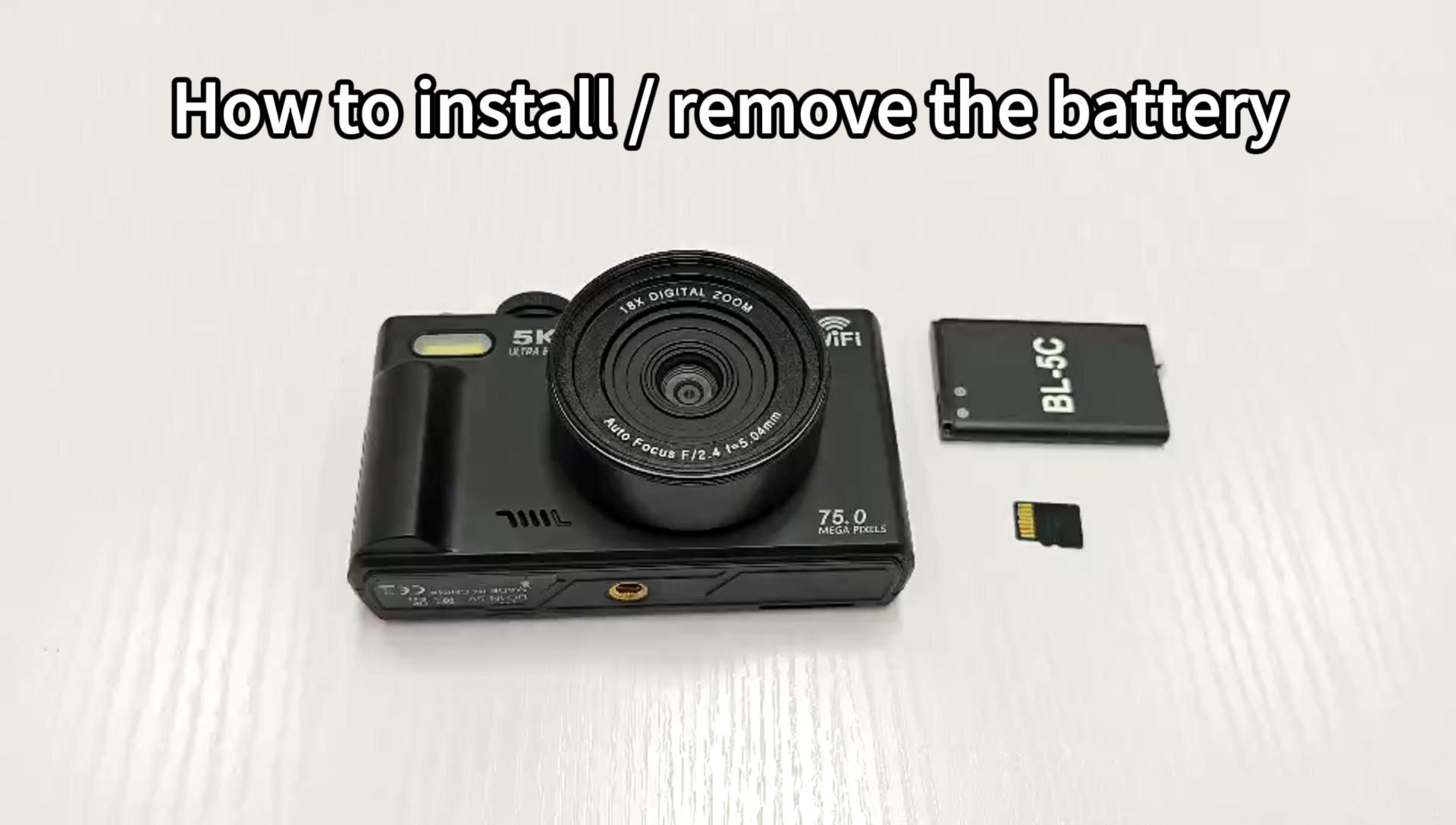 Amazon.com : 5K Digital Camera for Photography - WiFi 75MP