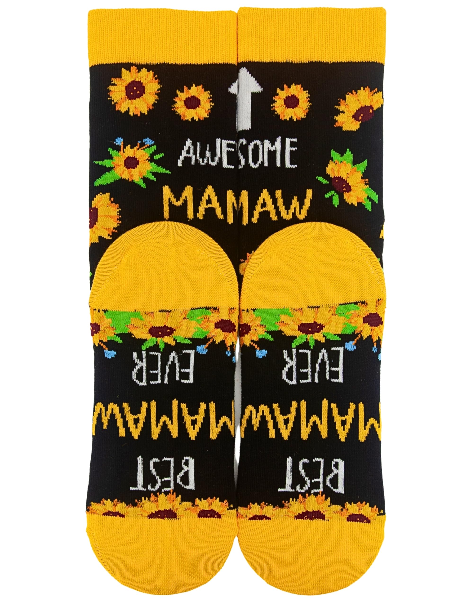 InnoBeta Mamaw Gifts, Mothers Day Gifts for Mamaw, One Size Crew Socks on Mother's Day, Christmas, Birthday